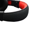 REDRAGON ARES Ümberkõrvaklapid juhtmega mängupeakomplekt punase LED-tulestikuga, omnidirektsionaalne boom-mikrofon, 40mm draiverid, 3.5mm pistik, must
