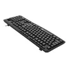 Redragon BK-7366 Täissuuruses ergonoomiline juhtmega membraanklaviatuur kontorisse - must