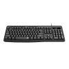 Redragon BK-7366 Täissuuruses ergonoomiline juhtmega membraanklaviatuur kontorisse - must