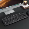 Redragon BK-7367 Täissuuruses ergonoomiline traadita membraanklaviatuur kontorisse - must
