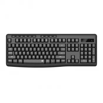 Redragon BK-7367 Täissuuruses ergonoomiline traadita membraanklaviatuur kontorisse - must