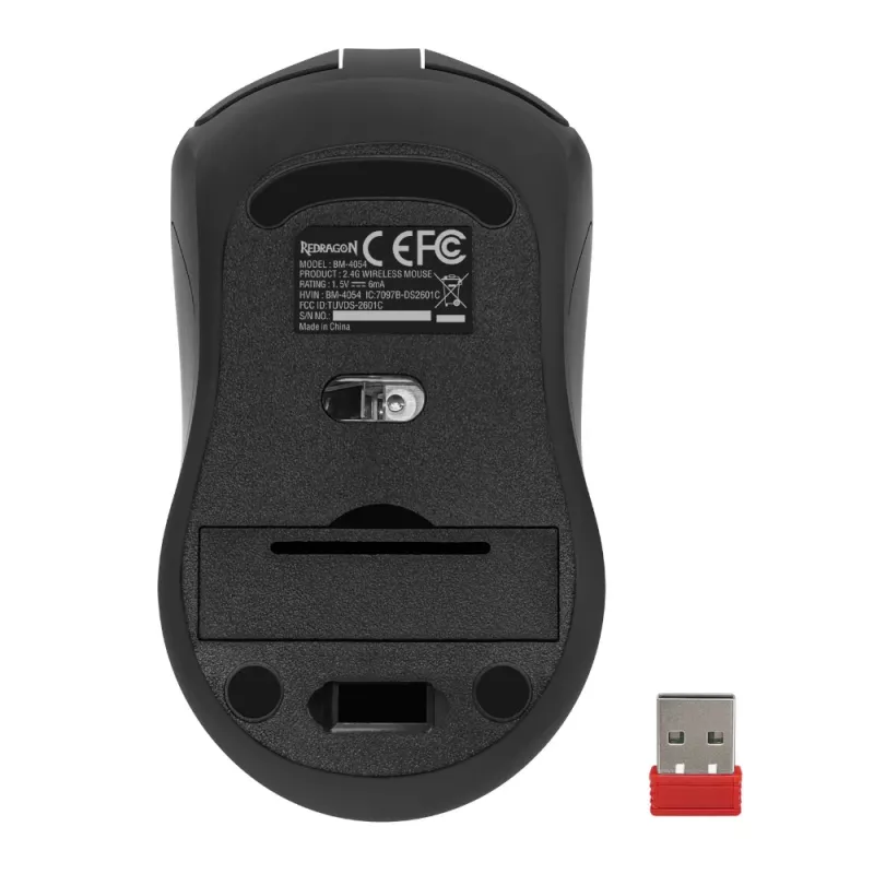 Redragon BM-4054 juhtmevaba mänguhiir, 10000 DPI, 2,4 GHz, RGB, USB-C laetav