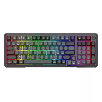 Redragon BRAGI PRO K688 98+1 Gasket juhtmevaba mehaaniline klaviatuur (kolmekordne režiim, RGB, kuumvahetatav, kreemikad lineaarsed lülitid)