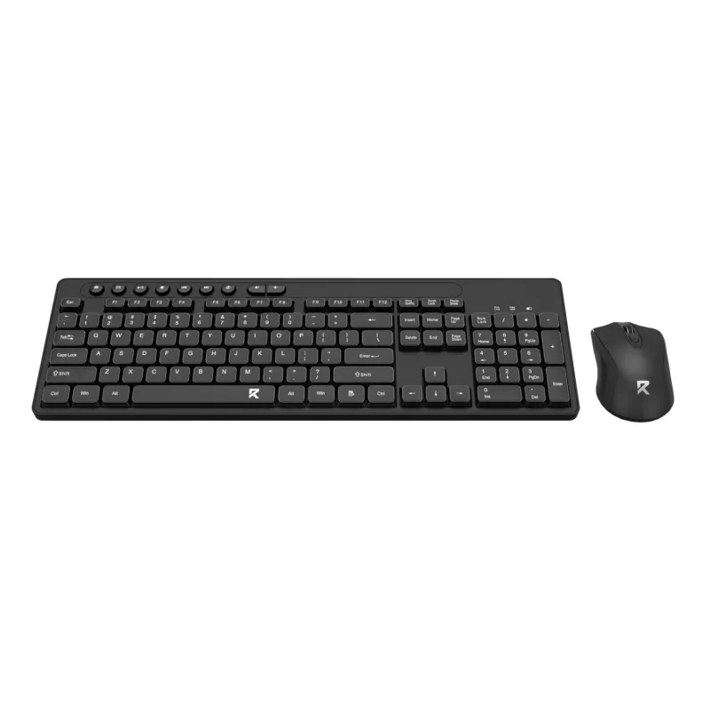 Redragon BS-7094 juhtmevaba klaviatuuri ja hiire komplekt - 2.4GHz, täissuuruses, pritsmekindel, reguleeritava DPI-ga, must