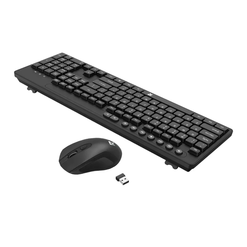Redragon BS-7094 juhtmevaba klaviatuuri ja hiire komplekt - 2.4GHz, täissuuruses, pritsmekindel, reguleeritava DPI-ga, must