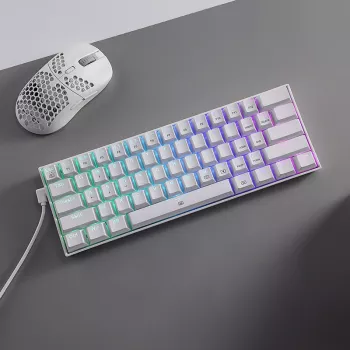 REDRAGON DRAGONBORN Juhtmega mehaaniline klaviatuur RGB 67 klahviga - Valge