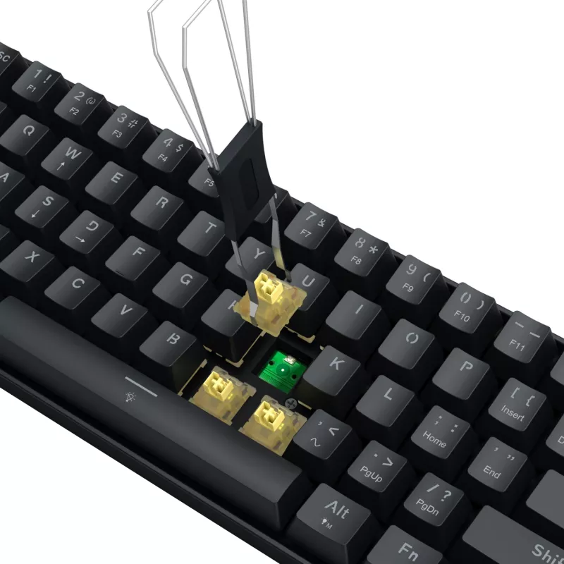 Redragon FIZZ Magnetic Plus 60% RGB mänguklaviatuur - must