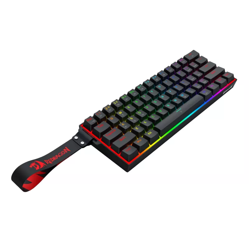 Redragon FIZZ Magnetic Plus 60% RGB mänguklaviatuur - must