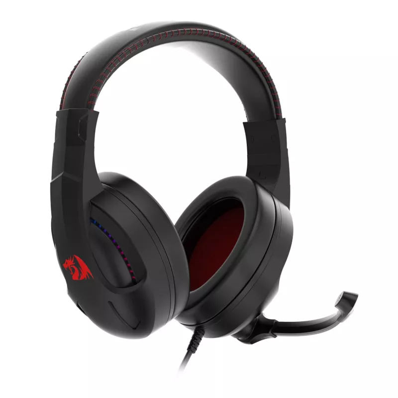 Redragon H211 CRONUS Virtual 7.1 ruumilise heliga RGB juhtmega mängupeakomplekt - must