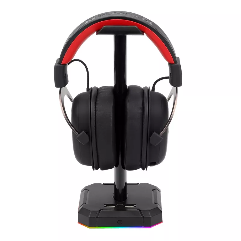 Redragon HA300 Scepter Pro RGB kõrvaklappide alus 4-portilise USB 2.0 jaoturiga