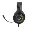 REDRAGON HYLAS H260RGB Üle-kõrva mängukõrvaklapid eemaldatava mikrofoniga, 50mm draiverid, RGB-valgustus, 3.5mm heli + USB toide, must