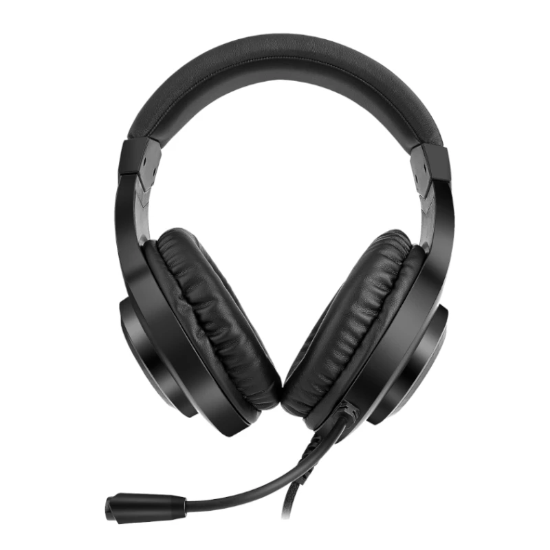 REDRAGON HYLAS H260RGB Üle-kõrva mängukõrvaklapid eemaldatava mikrofoniga, 50mm draiverid, RGB-valgustus, 3.5mm heli + USB toide, must