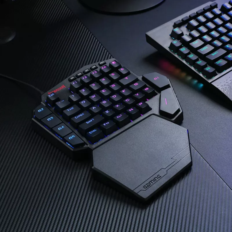 Redragon K585 DITI ELITE PRO RGB 40% traadita mehaaniline mänguklaviatuur - sinised lülitid