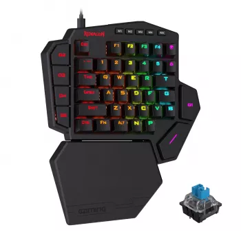 Redragon K585 DITI ELITE PRO RGB 40% traadita mehaaniline mänguklaviatuur - sinised lülitid