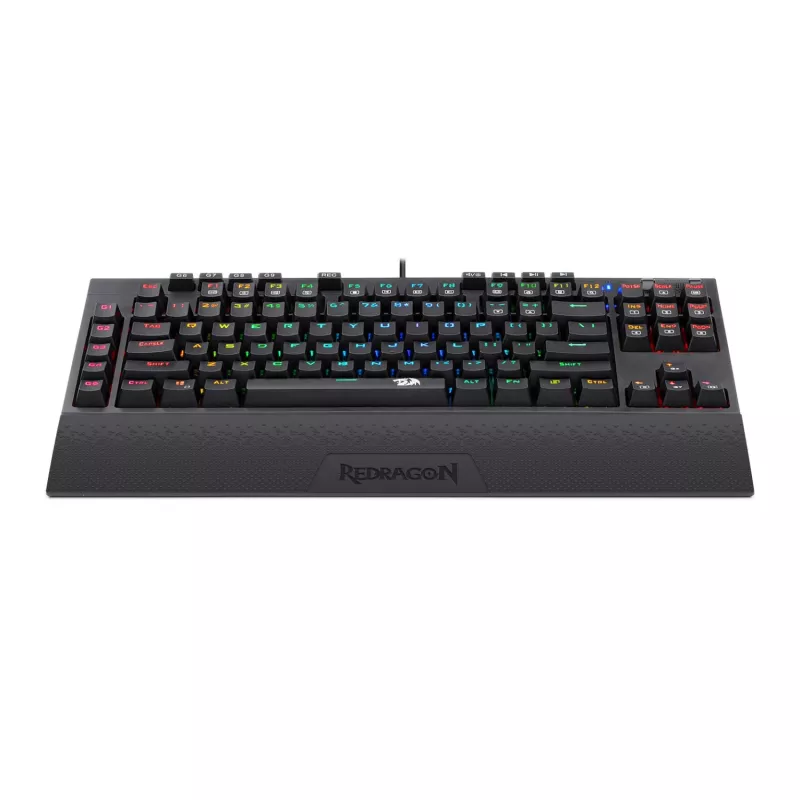 Redragon K588 RGB Pro BROADSWORD TKL mehaaniline juhtmega mänguklaviatuur - must
