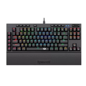 Redragon K588 RGB Pro BROADSWORD TKL mehaaniline juhtmega mänguklaviatuur - must