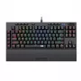 Redragon K588 RGB Pro BROADSWORD TKL mehaaniline juhtmega mänguklaviatuur - must