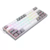 Redragon K617 FIZZ 60% juhtmega RGB mänguklaviatuur - valge/hall