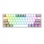Redragon K617 FIZZ 60% juhtmega RGB mänguklaviatuur - valge/hall