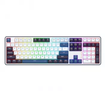 Redragon K689 WYVERN RGB juhtmega mehaaniline klaviatuur - valge/must