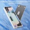 Redragon K719WGB GALATIN RGB PRO täissuuruses juhtmevaba mehaaniline mänguklaviatuur - valge
