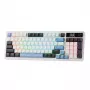 Redragon K719WGB GALATIN RGB PRO täissuuruses juhtmevaba mehaaniline mänguklaviatuur - valge