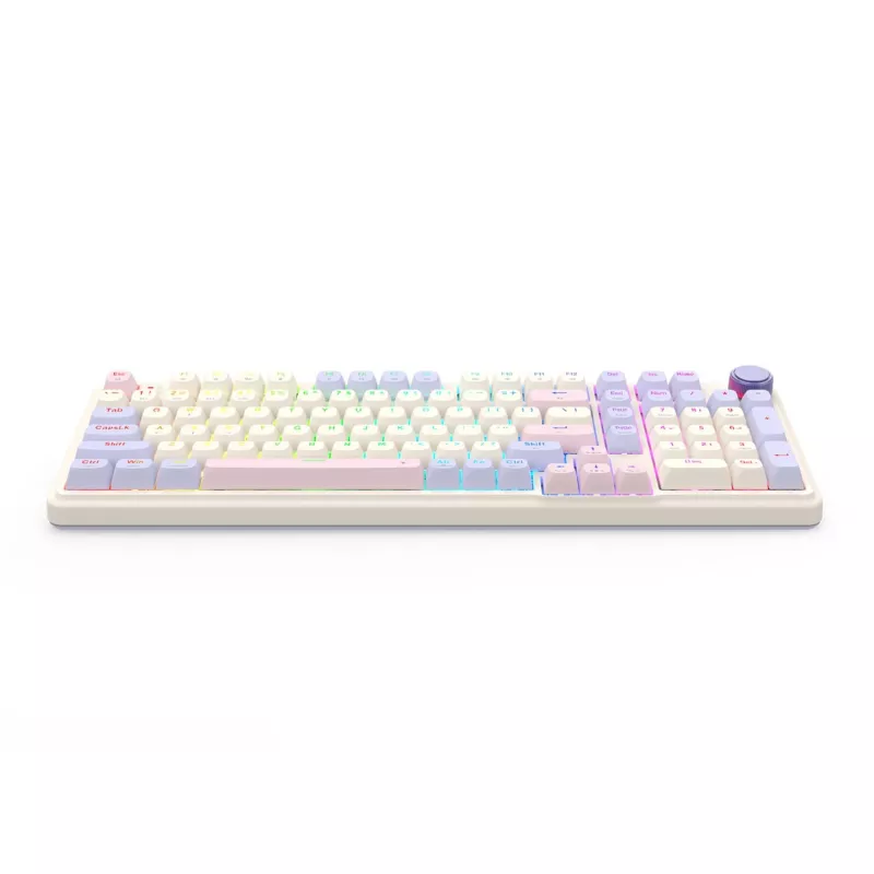 Redragon K768VI-WL kolme režiimiga RGB mehaaniline mänguklaviatuur – 100 klahvi hot-swap (must)