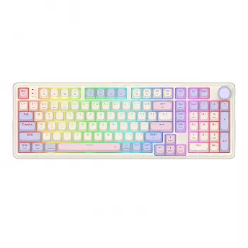 Redragon K768VI-WL kolme režiimiga RGB mehaaniline mänguklaviatuur – 100 klahvi hot-swap (must)