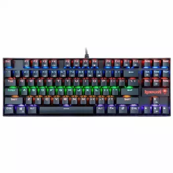 Redragon KUMARA RGB mehaaniline mänguklaviatuur - Tenkeyless 87-klahviline, Outemu Red lülitid, RGB taustavalgustus, must