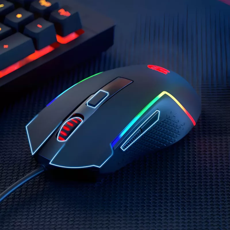 Redragon M616 TRIDENT 10000DPI RGB mänguhiir - must