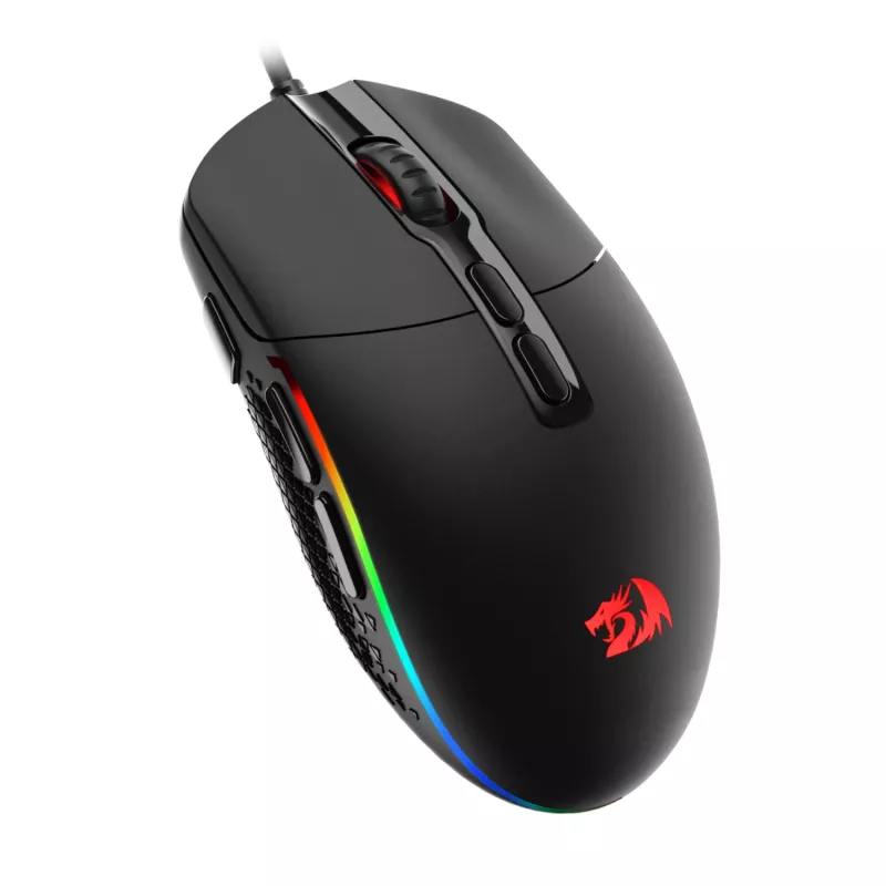 Redragon M719 INVADER RGB 10000 DPI juhtmega optiline mänguhiir - must
