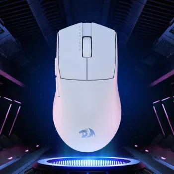 Redragon M916 PRO 1K 3-režiimiline traadita mänguhiir – valge