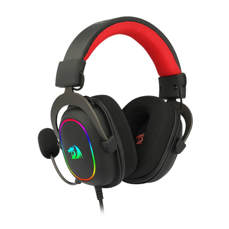 REDRAGON Over-Ear ZEUS-X USB RGB mängukõrvaklapid - must