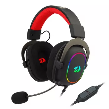 REDRAGON Over-Ear ZEUS-X USB RGB mängukõrvaklapid - must