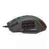 REDRAGON PERDICTION 4 12400DPI RGB MMO Ergonoomiline mänguhiir - Must