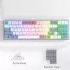 REDRAGON Pollux 65% juhtmega mehaaniline mänguklaviatuur, kuumvahetatavad punased lülitid, RGB-taustvalgustus, eemaldatav USB-C, NKRO, must