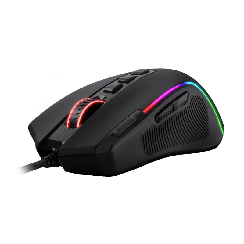 REDRAGON PREDATOR 4000DPI RGB Ergonoomiline mänguhiir - Must