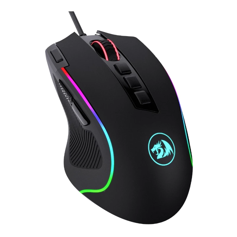 REDRAGON PREDATOR 4000DPI RGB Ergonoomiline mänguhiir - Must