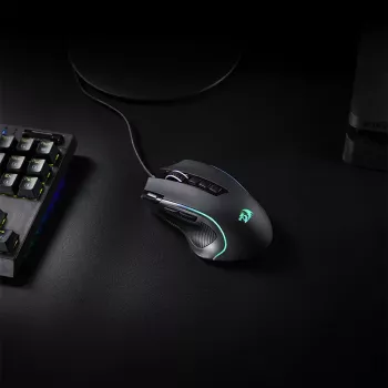 REDRAGON PREDATOR 4000DPI RGB Ergonoomiline mänguhiir - Must