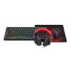 Redragon RD-S149 4-in-1 mängukomplekt: RGB-klaviatuur, optiline hiir, kõrvaklapid ja hiirematt
