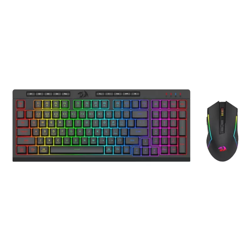Redragon RYLO PRO S142 kolme režiimiga RGB mänguri klaviatuuri ja hiire komplekt