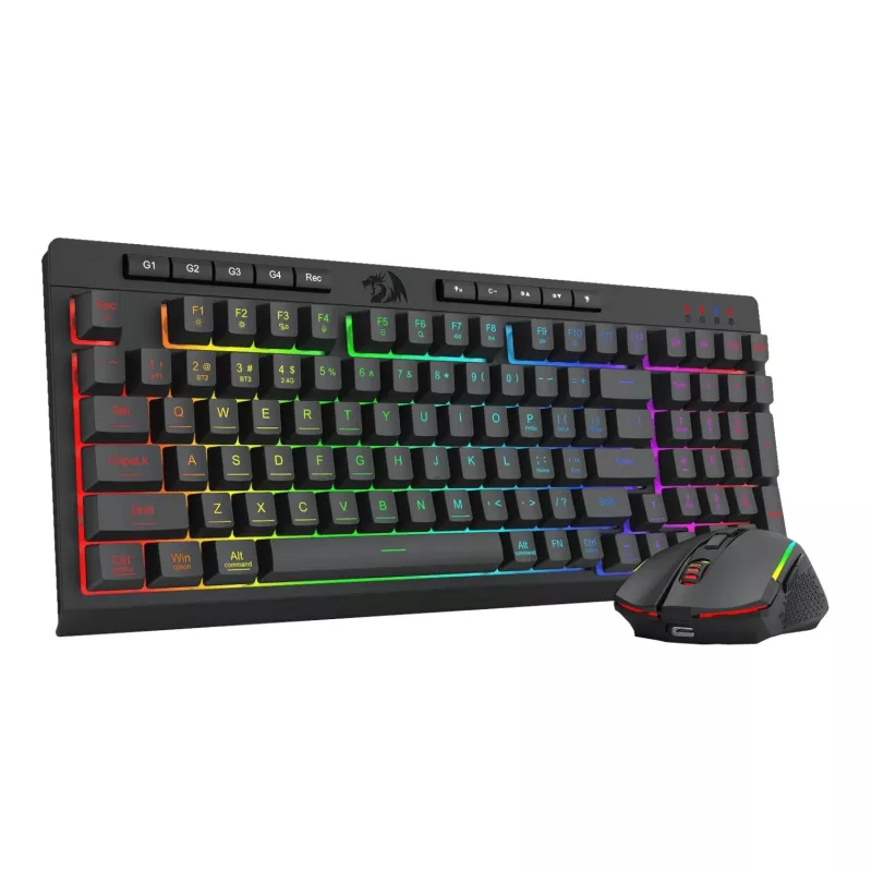 Redragon RYLO PRO S142 kolme režiimiga RGB mänguri klaviatuuri ja hiire komplekt
