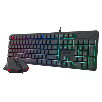 Redragon S107 RGB Gaming Essentials juhtmega mänguklaviatuuri ja hiire komplekt