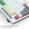 Redragon S151 juhtmega RGB mänguklaviatuuri ja hiire komplekt - valge ja hall