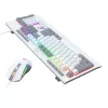 Redragon S151 juhtmega RGB mänguklaviatuuri ja hiire komplekt - valge ja hall