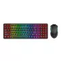 Redragon S162 RGB 3-režiimiline traadita mehaaniline mänguklaviatuur ja hiir komplekt - must