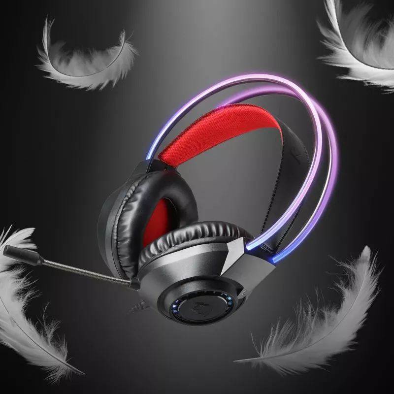 Redragon SCREAM Ümberkõrvaklapid RGB Mänguklapid - Must