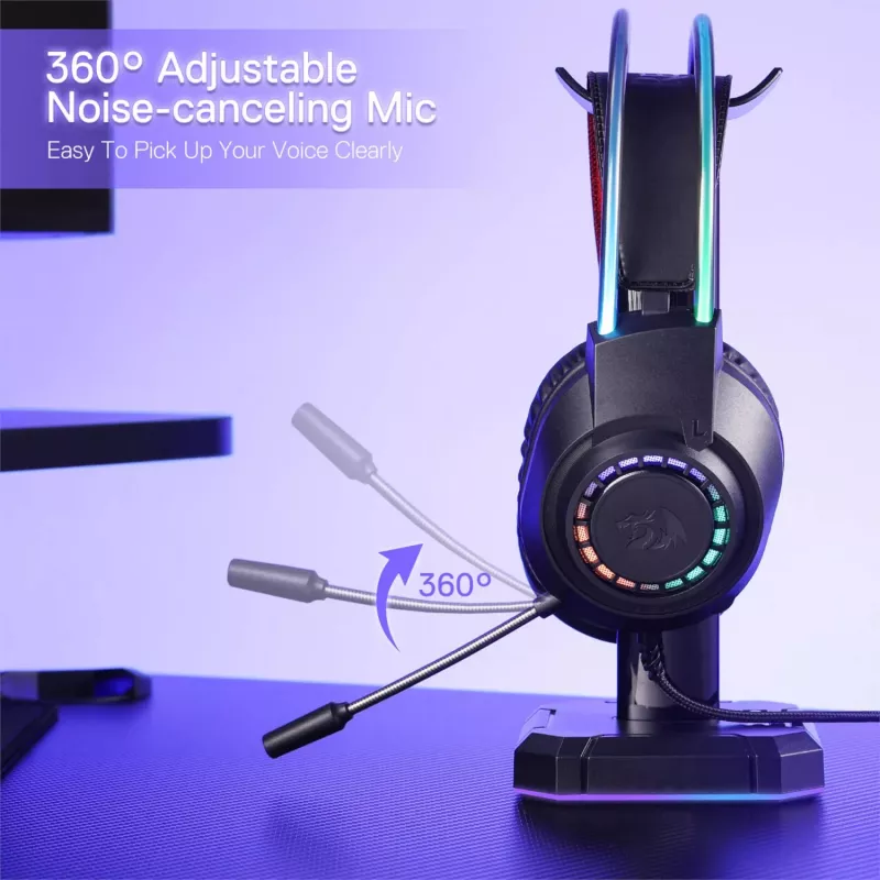 Redragon SCREAM Ümberkõrvaklapid RGB Mänguklapid - Must