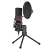 REDRAGON SEYFERT 3,5 mm Aux mängumikrofon statiiviga - must