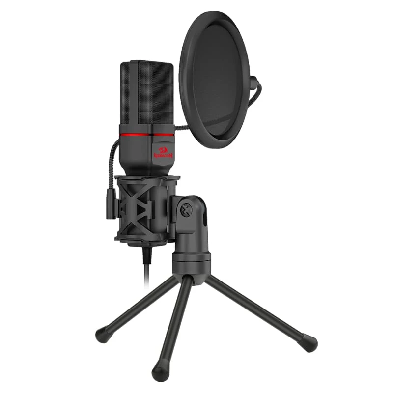REDRAGON SEYFERT 3,5 mm Aux mängumikrofon statiiviga - must